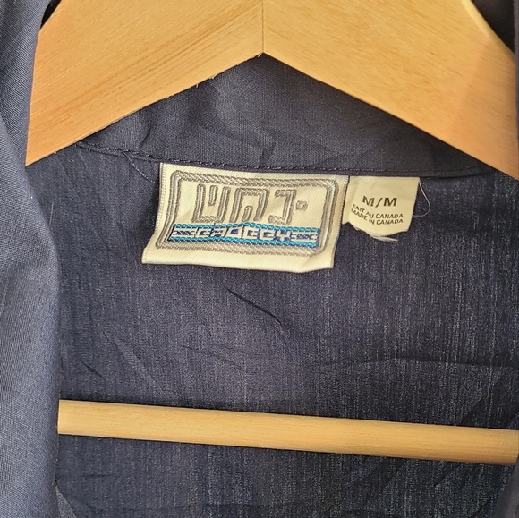 Vintage Mens Workwear Zip-Up Tee - Picture 4 of 4